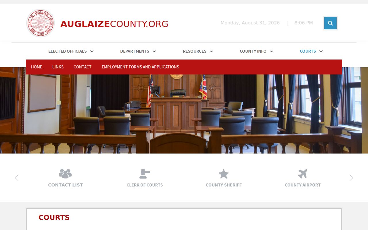 Auglaize County court docket courts directory