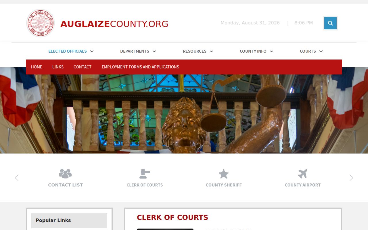 Auglaize County court docket Clerk of Courts information