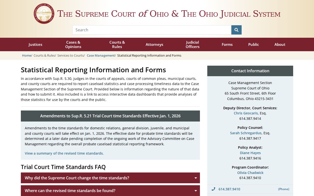 Auglaize County court docket Ohio court reporting context