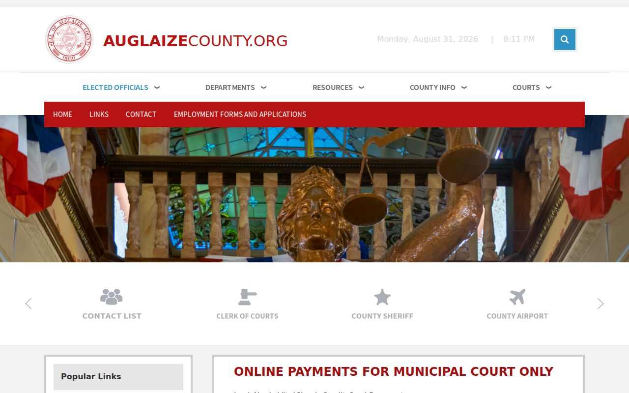 Cridersville court records county Clerk payment and access context