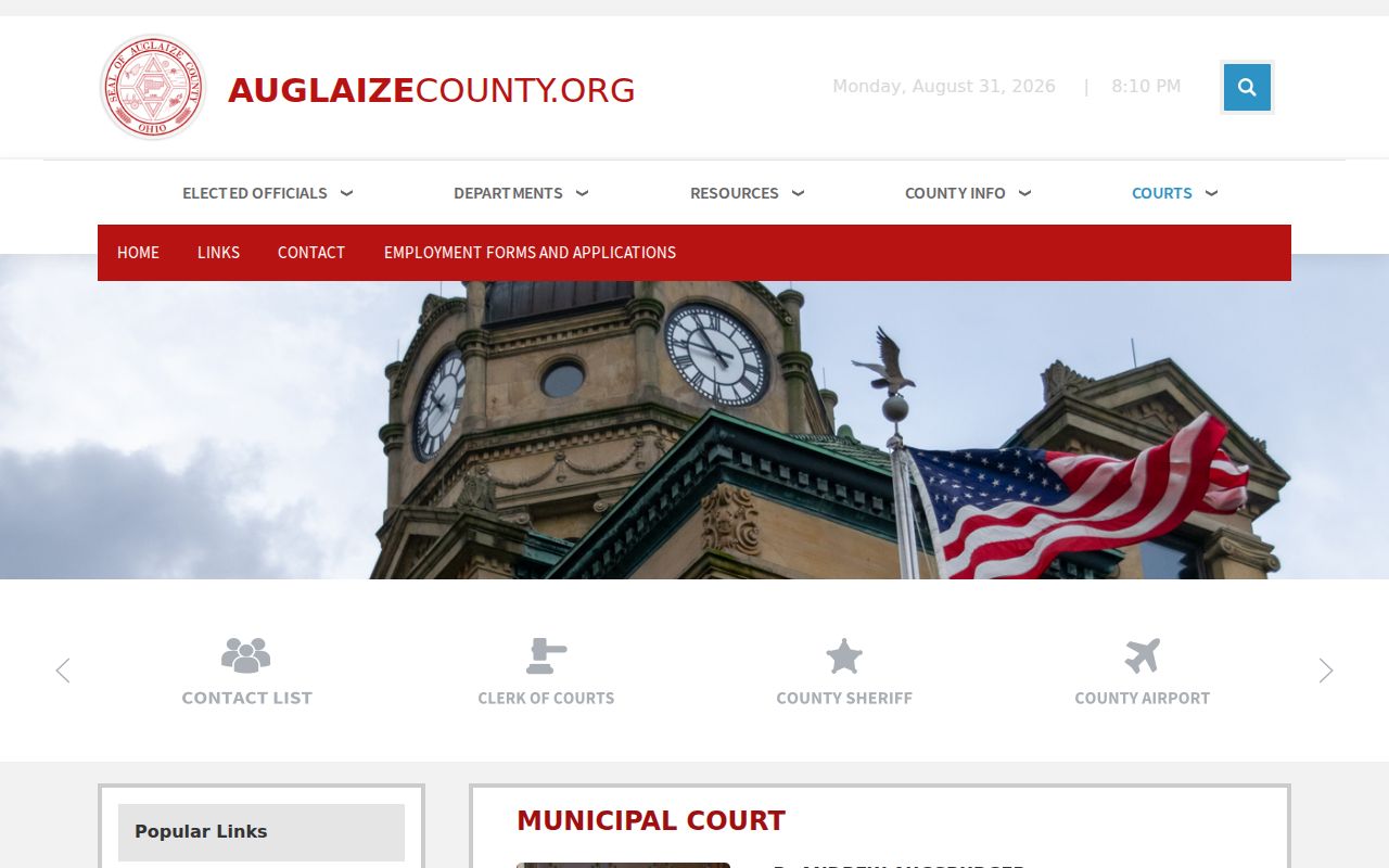 St. Marys court records county Municipal Court branch